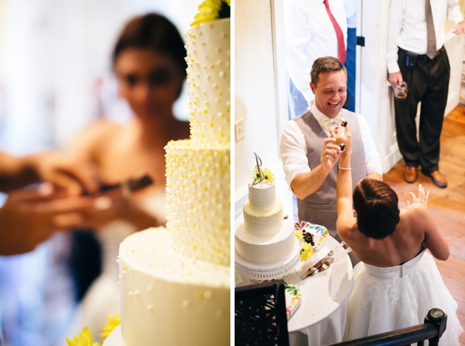 Cutting the cake!