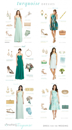 Turquoise Wedding Style Ideas | Dress for the Wedding