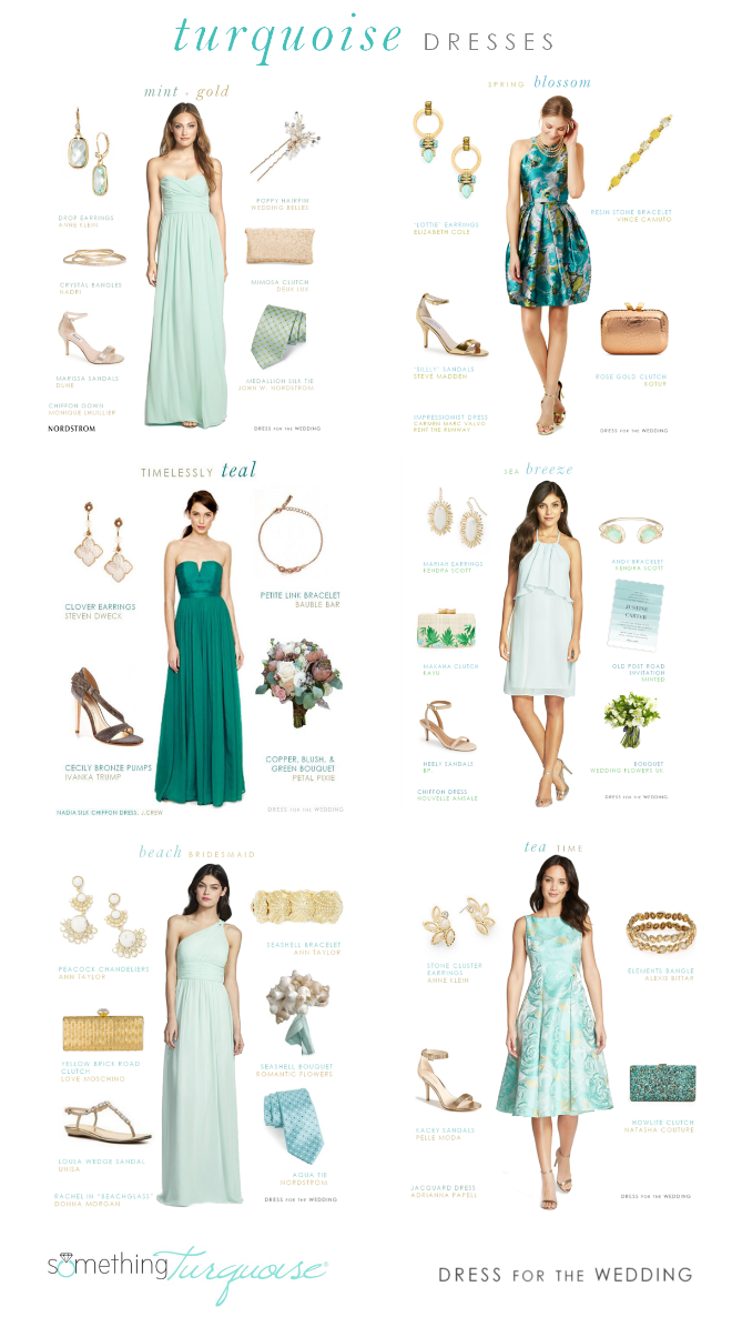 Dress ideas in Turquoise and Light Blue from Dress for the Wedding