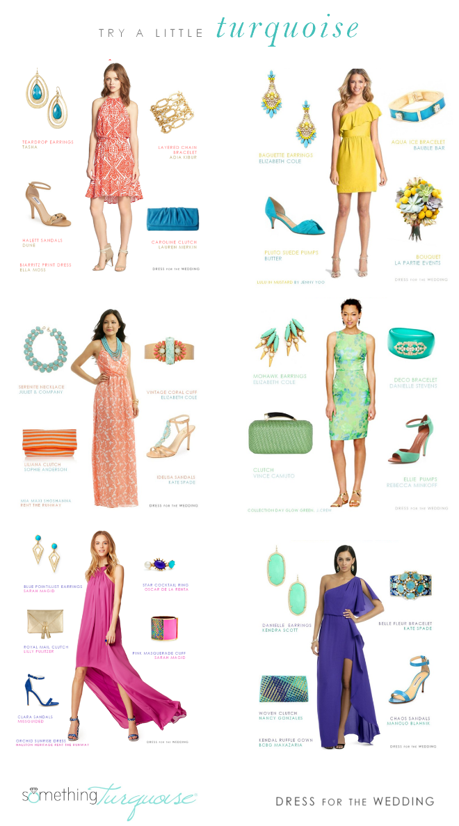 best shoes for turquoise dress