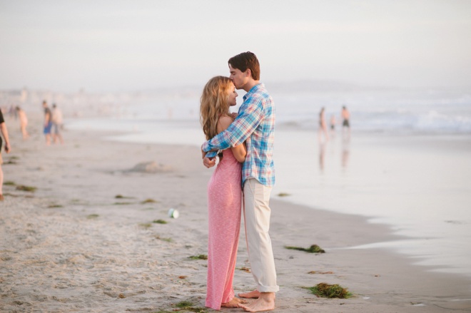 Stunning seaside engagement session on Pacific Beach!