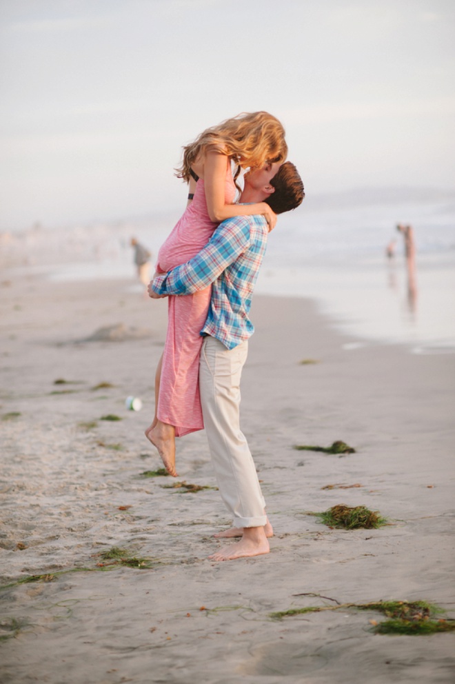 Stunning seaside engagement session on Pacific Beach!