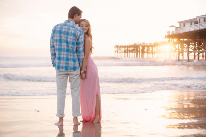 Stunning seaside engagement session on Pacific Beach!