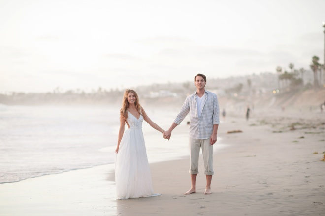 Stunning seaside engagement session on Pacific Beach!