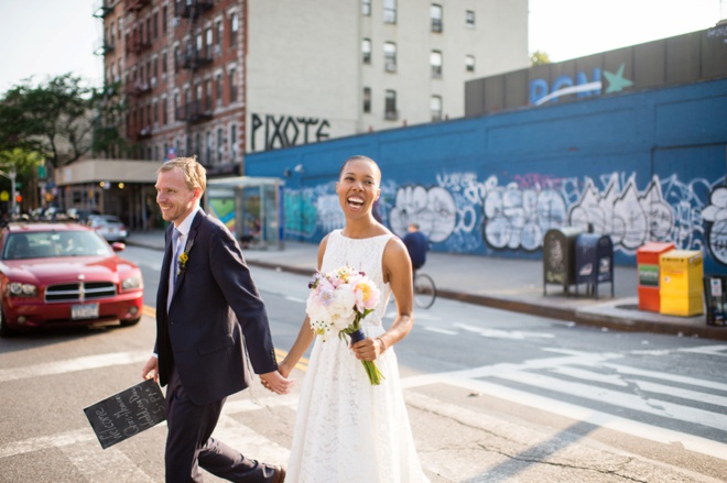 Lovely, intimate NYC wedding with handmade details you will love!