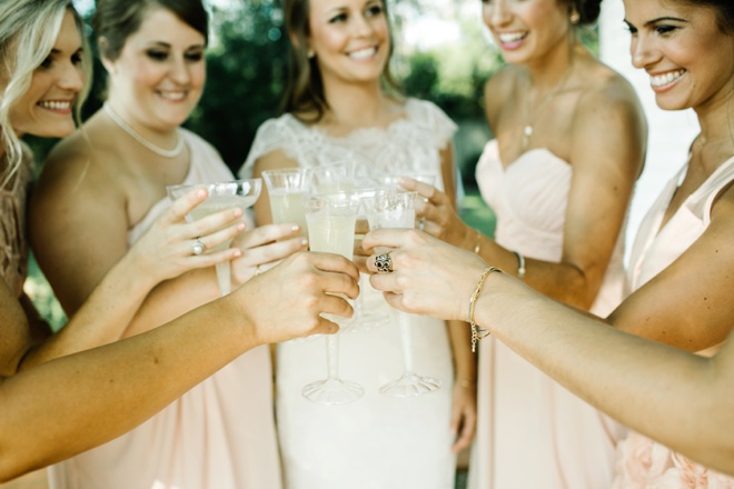 Bridesmaids toast!