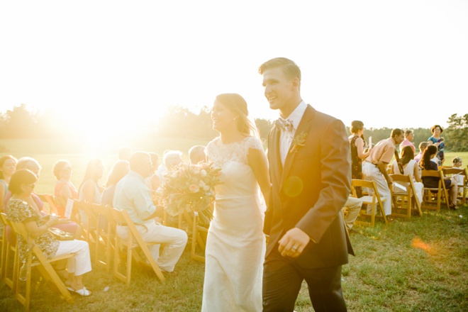 Beautiful, eco-friendly handmade backyard wedding!