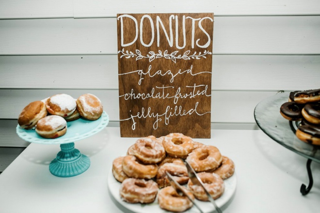 Donut Bar at a wedding!