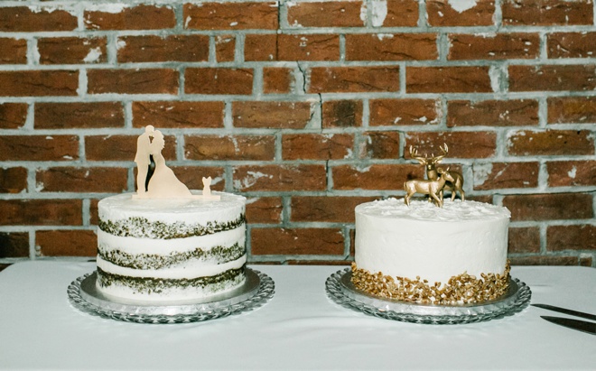 Brides cake and Grooms cake