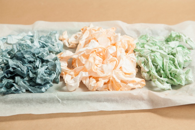 How to rip and ink dye your own muslin ribbon!