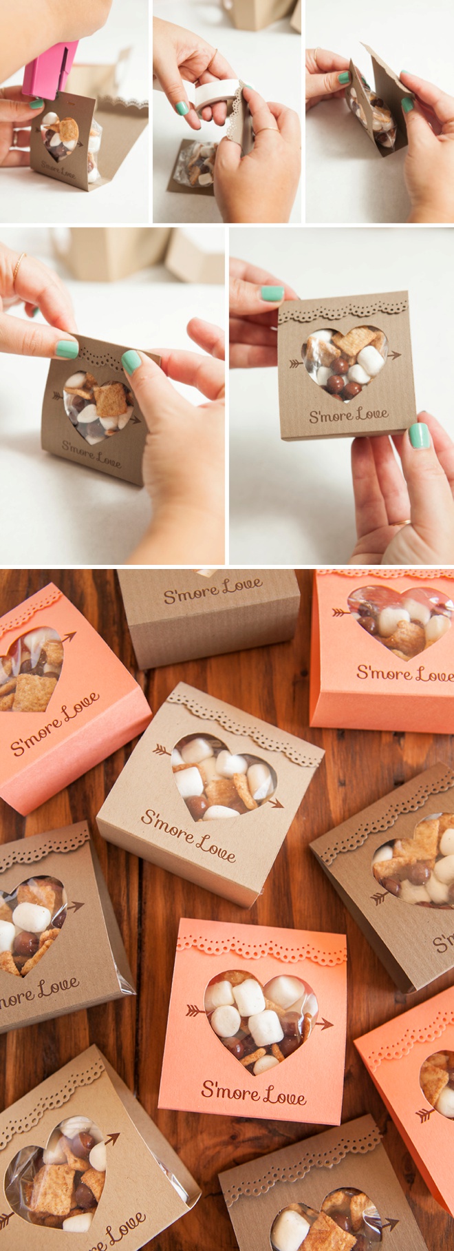 How To Make These Adorable Smore Love Wedding Favors 5837