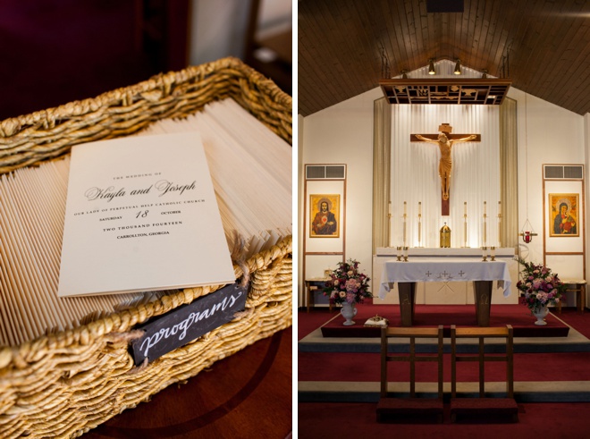 Catholic ceremony and DIY programs