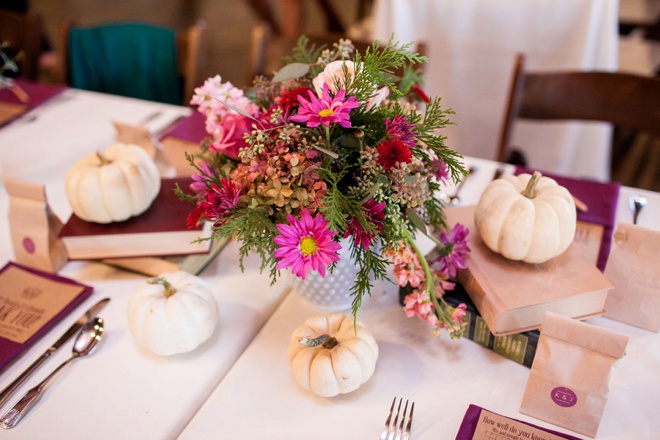 Lovely fall DIY wedding in gorgeous shades of purple!