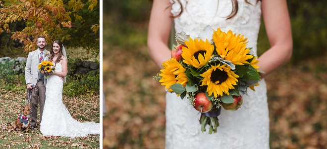Such a Darling Rustic Wedding and Sunflower Bouquet!