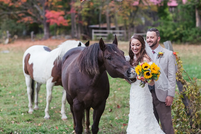 Darling Rustic DIY Wedding with Horses.