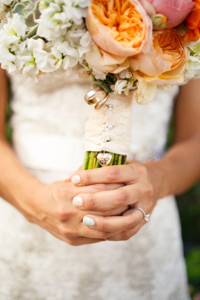 The brie carried her grandparents wedding rings with her!