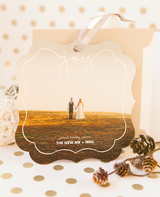 Easily create and send newlywed holiday cards with Shutterfly!