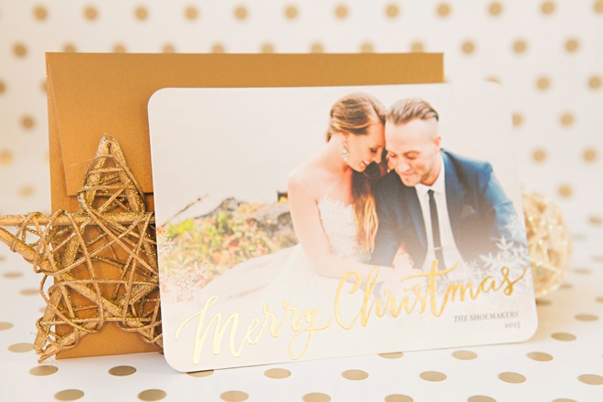 Easily create and send newlywed christmas cards with Shutterfly!