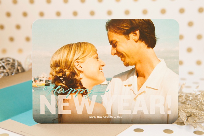 Easily create and send newlywed new years cards with Shutterfly!