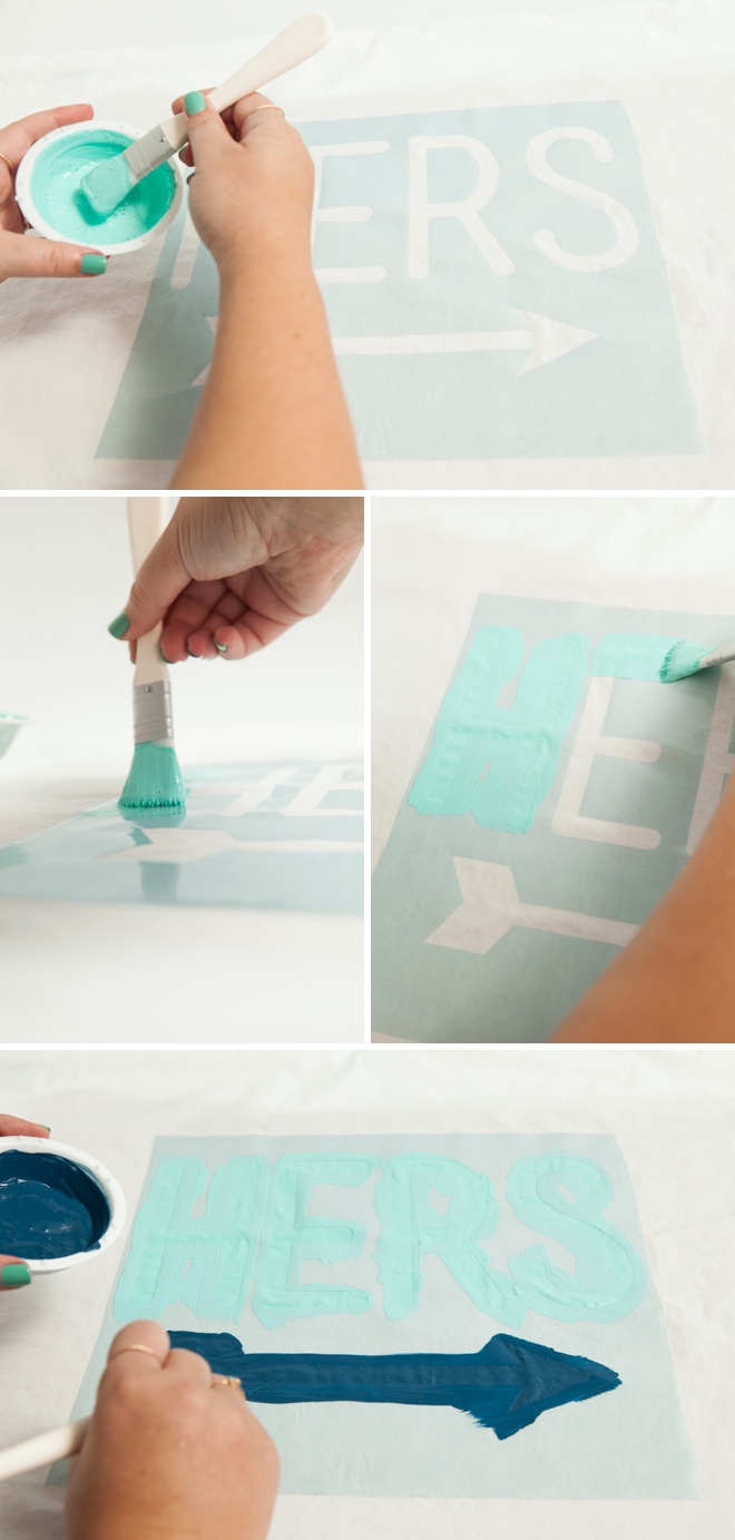 Awesome DIY idea; paint your own custom pillowcases!