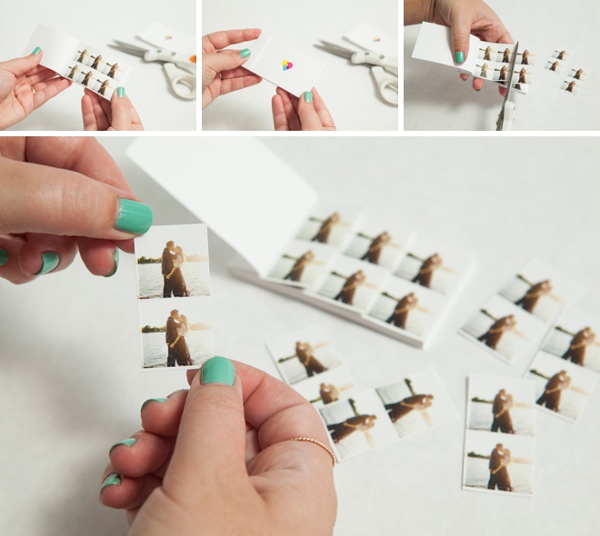 How to make mini-stickers for your Save the Dates