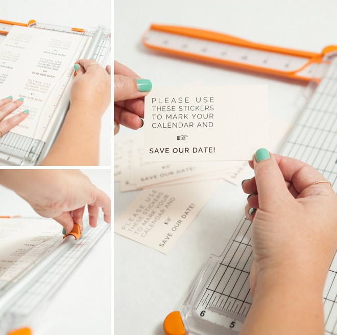 DIY Save the Date invitations with custom calendar stickers - free printables!