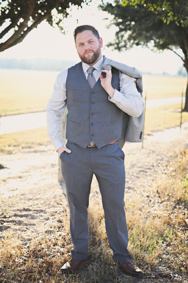 All gray groom style.