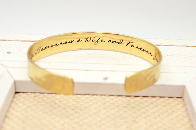Adorable Mother of the Bride Cuff Bracelet