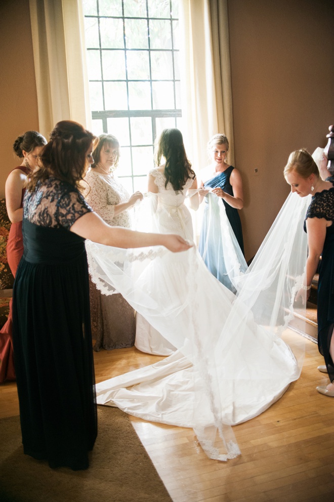 Stunning old english style wedding where the bride made her dresses!