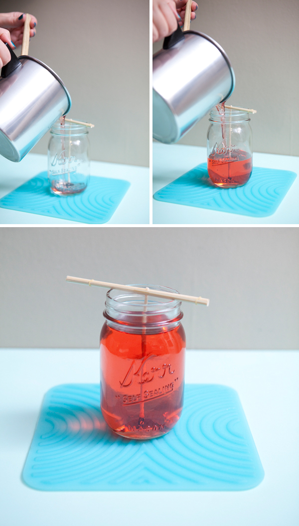 DIY Mason jar candle by Something Turquoise