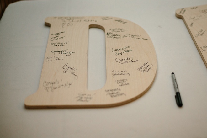We love this darling guestbook letter alternative!