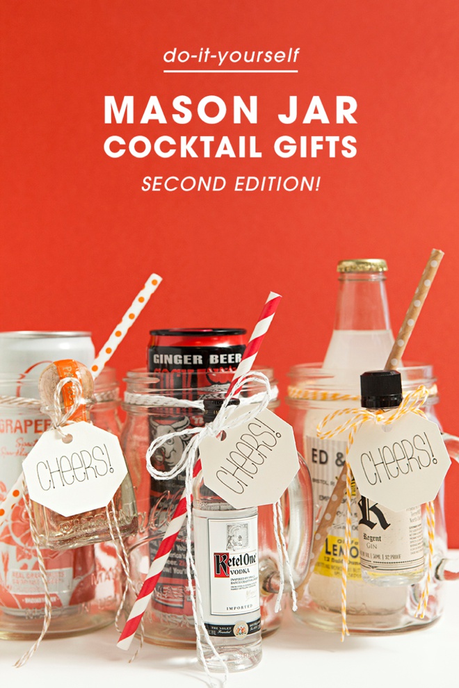 How to make your own mason jar cocktail gifts, best gifts ever!