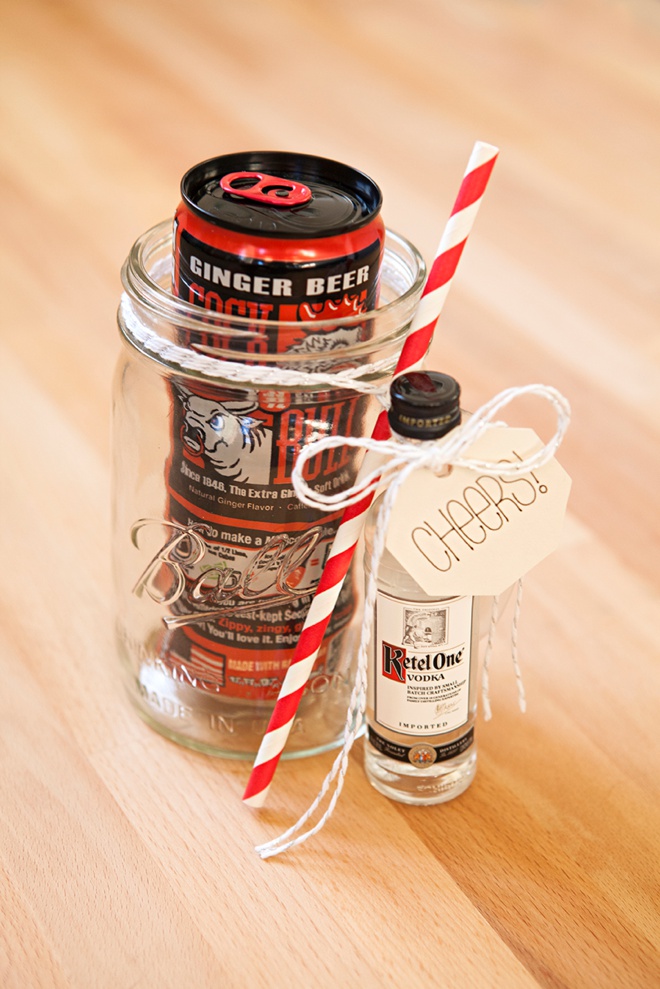 How to make your own mason jar cocktail gifts, Moscow Mule!