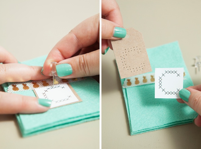 Easily cross-stitch alphabet gift tags with these steps and free pattern!