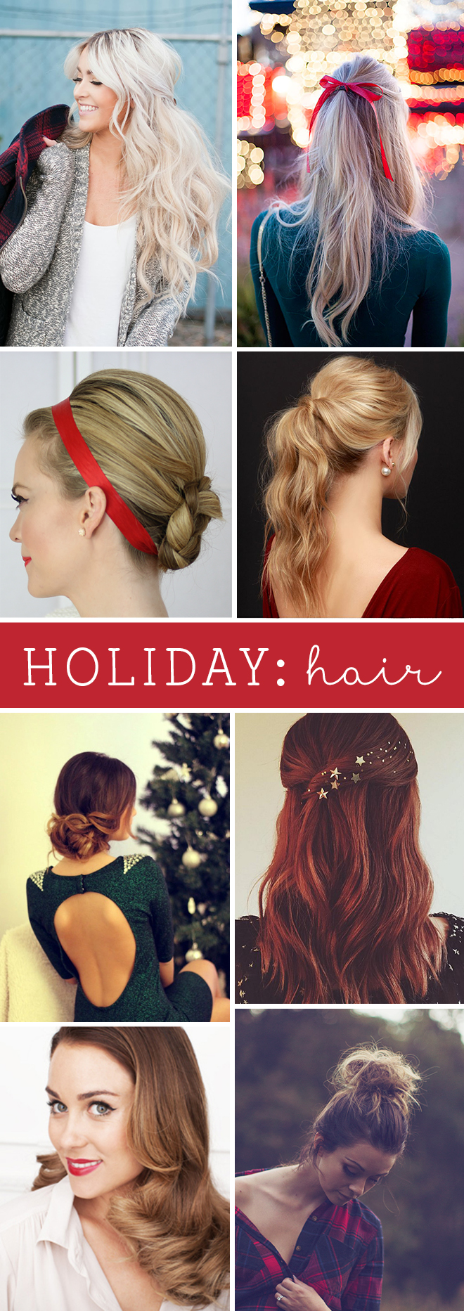 Awesome ideas and tips for holiday hair styles!