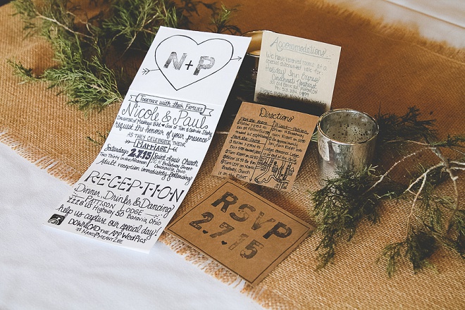 Gorgeous DIY wedding stationary by the bride!