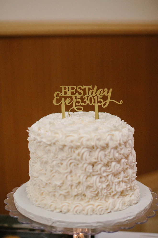 Darling Best Day Ever Wedding Cake
