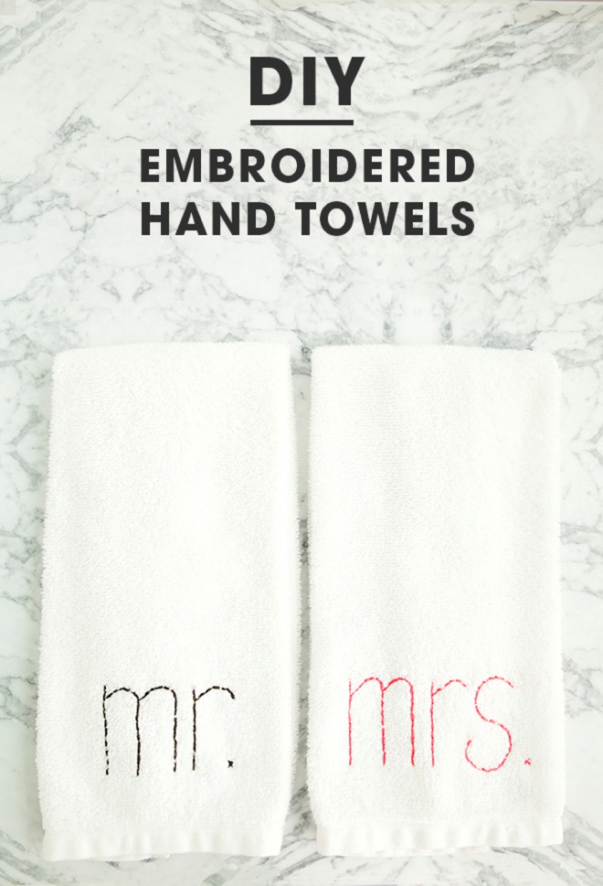 How to quickly and easily embroider custom hand towels!