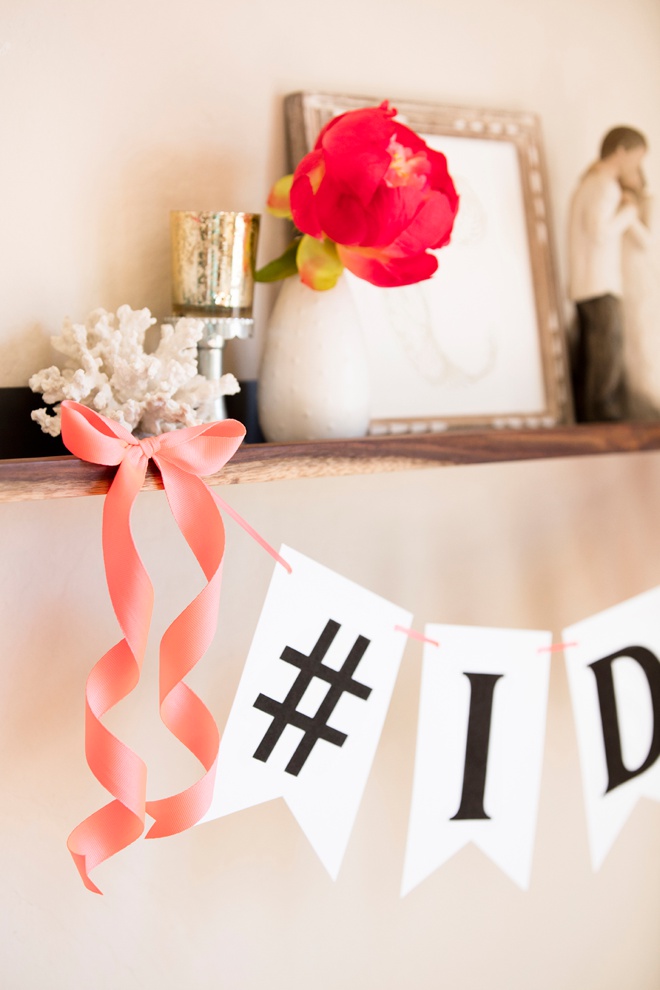 Adorable FREE printable alphabet banner, you can make it say anything you want!
