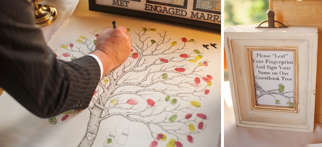 Loving the thumbprint guest book!