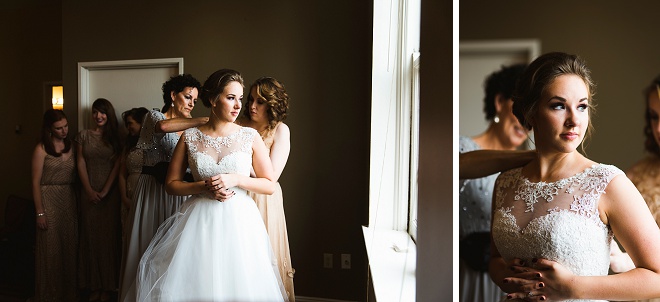 Gorgeous bride getting ready for the big day!
