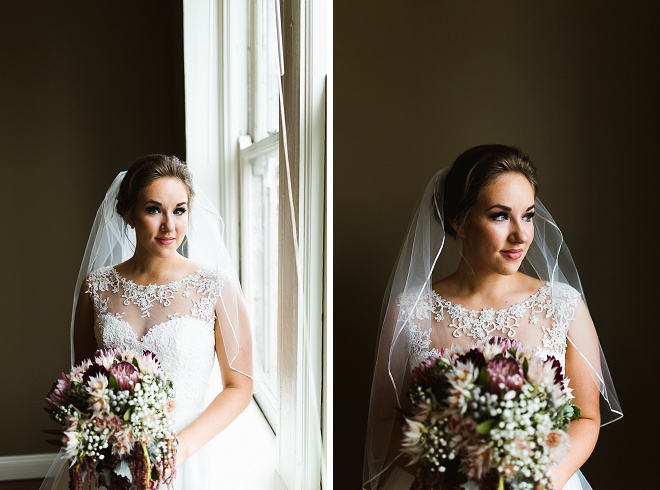 Gorgeous bride getting ready for the big day!