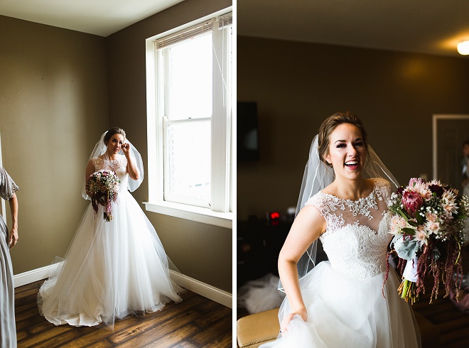 Gorgeous bride getting ready for the big day!