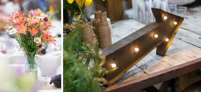 We're loving these gorgeous details at this rustic DIY wedding!