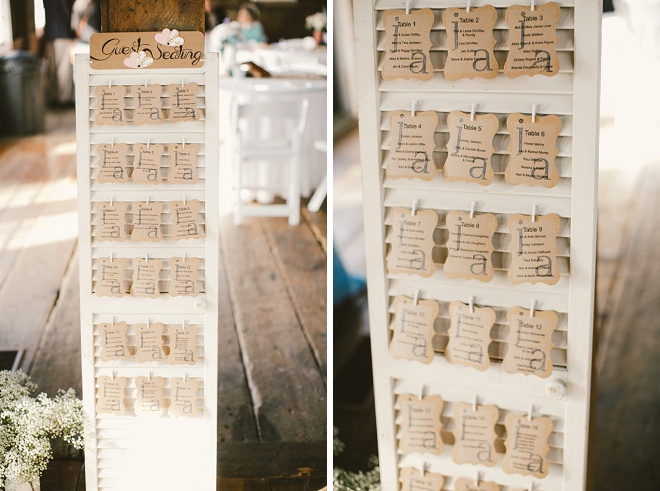 How darling are these escort cards? Love!