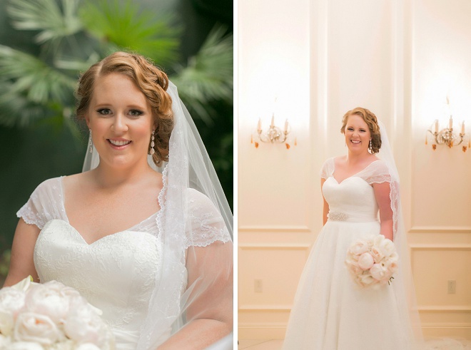 Gorgeous bride at her Saint Louis Cathedral wedding!