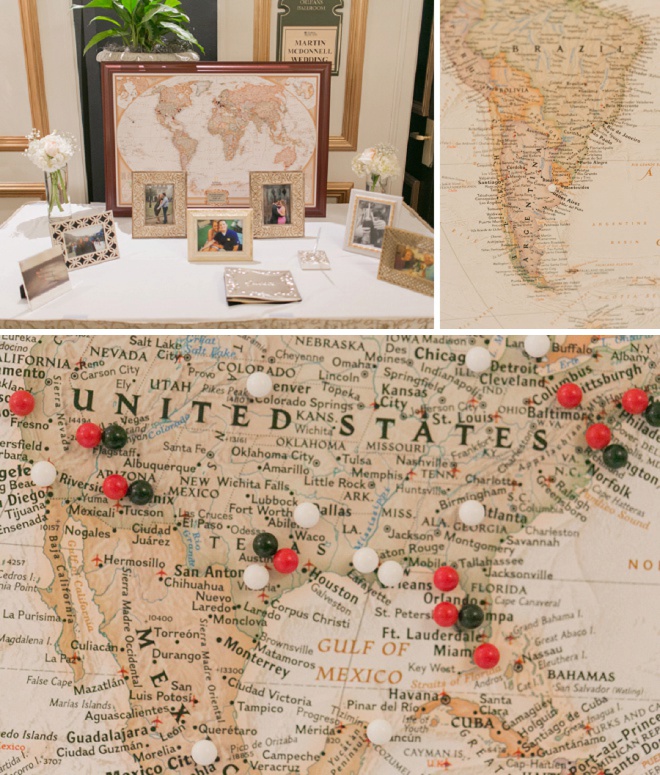 Awesome travel themed guest book idea!