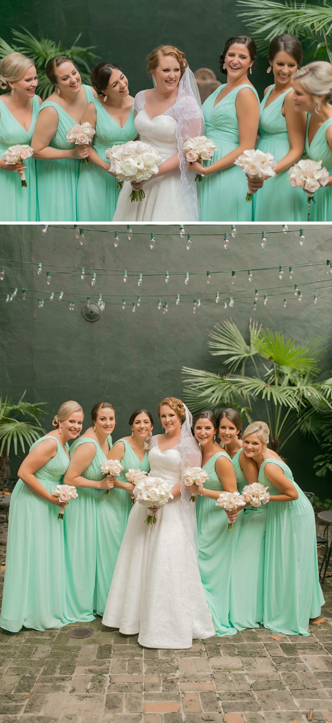 We love this darling bride and her bridesmaids!