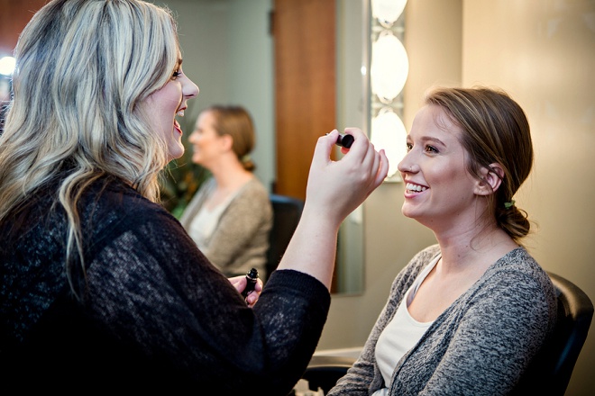 This beautiful bride getting ready for her big day!