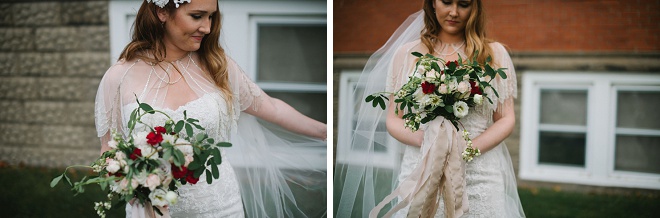 We're dying over this gorgeous bouquet and DIY wedding!
